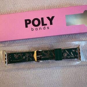 Green Floral Wristband